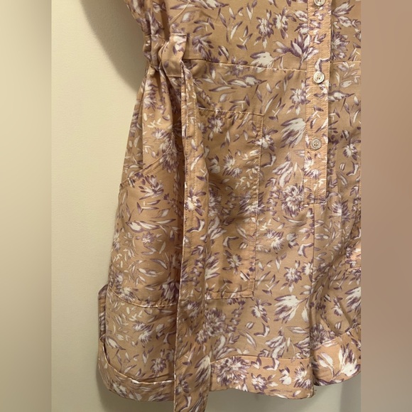 Mahina pink/lavender/white Tie Up Romper - Picture 5 of 5